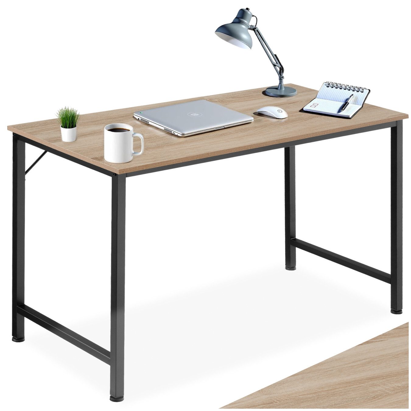 tectake Schreibtisch Jenkins (1-St., 1 tlg), Geradliniger Schreibtisch im m günstig online kaufen