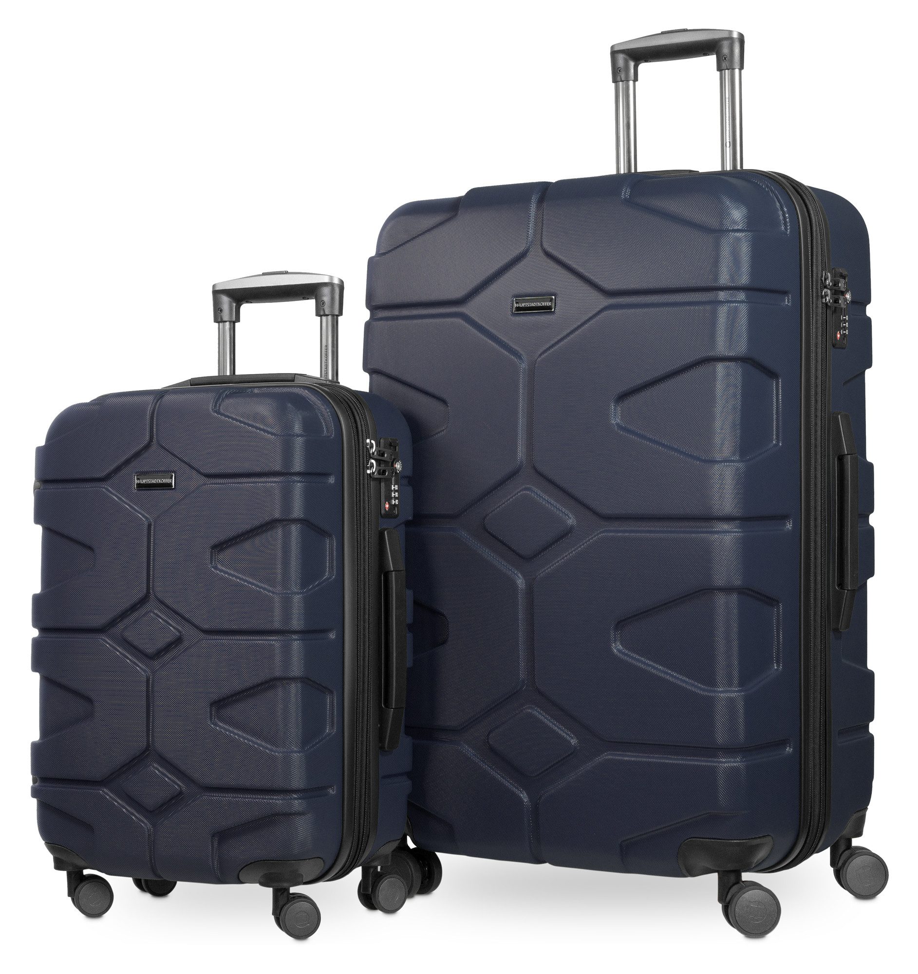 Hauptstadtkoffer Hartschalen-Trolley X-Kölln, 4 Rollen, 2er Koffer Set, TSA, 55 cm & 76 cm(S & L)