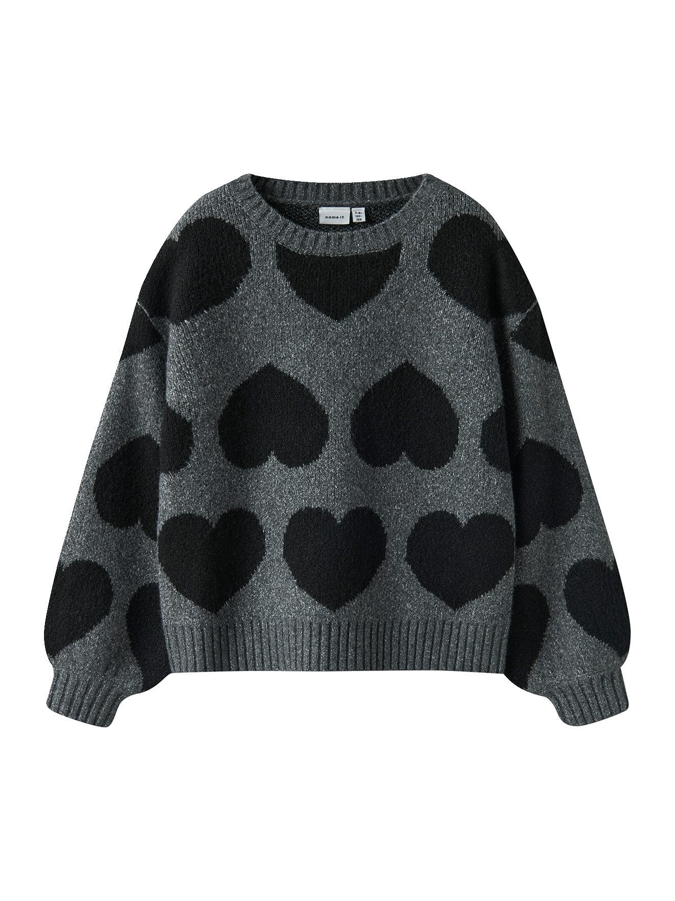 Name It Pullunder Weiter Strickpullover mit Herzen Mädchen