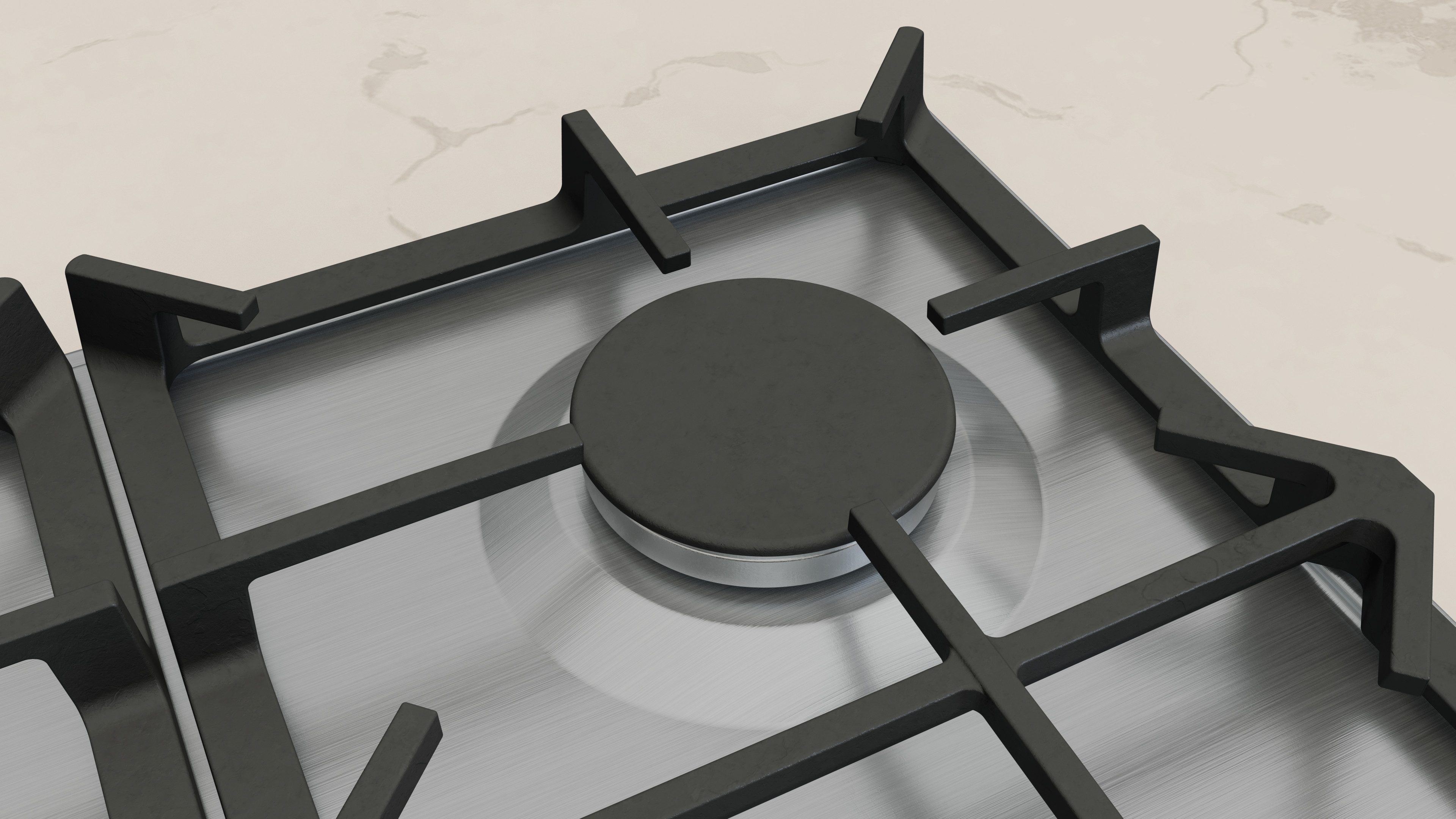 NEFF Gas-Kochfeld N 70 T26CIP8N0, Stabile Gusseisen-Topfträger & präzise FlameSelect®-Steuerung