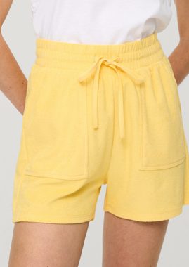 QS Shorts Relaxed: Frottee-Shorts mit Elastikbund