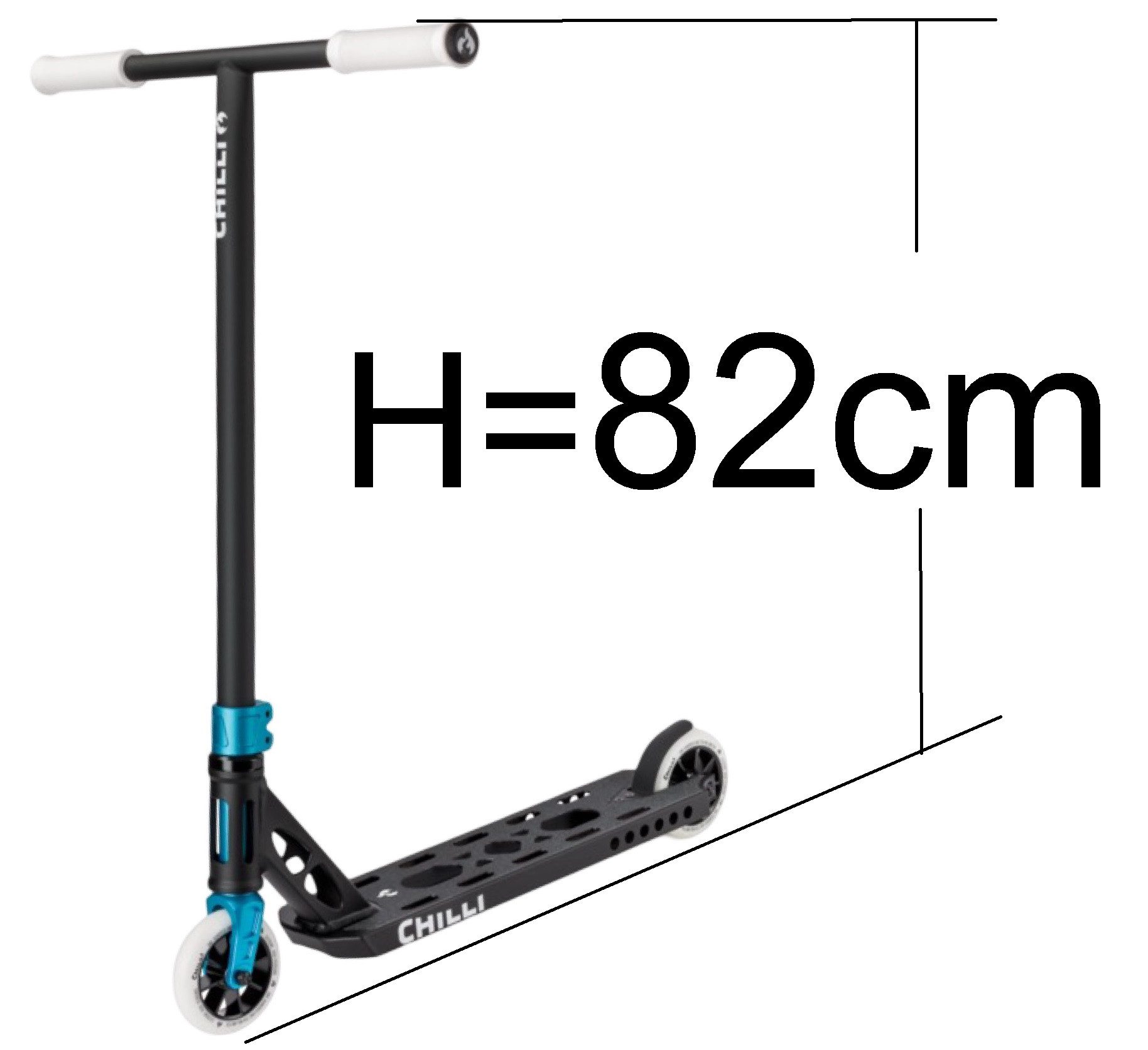 Chilli Pro Scooter Stuntscooter Chilli Pro Scooter Ventus Light M Stunt-Scooter Park H=82cm Schwarz