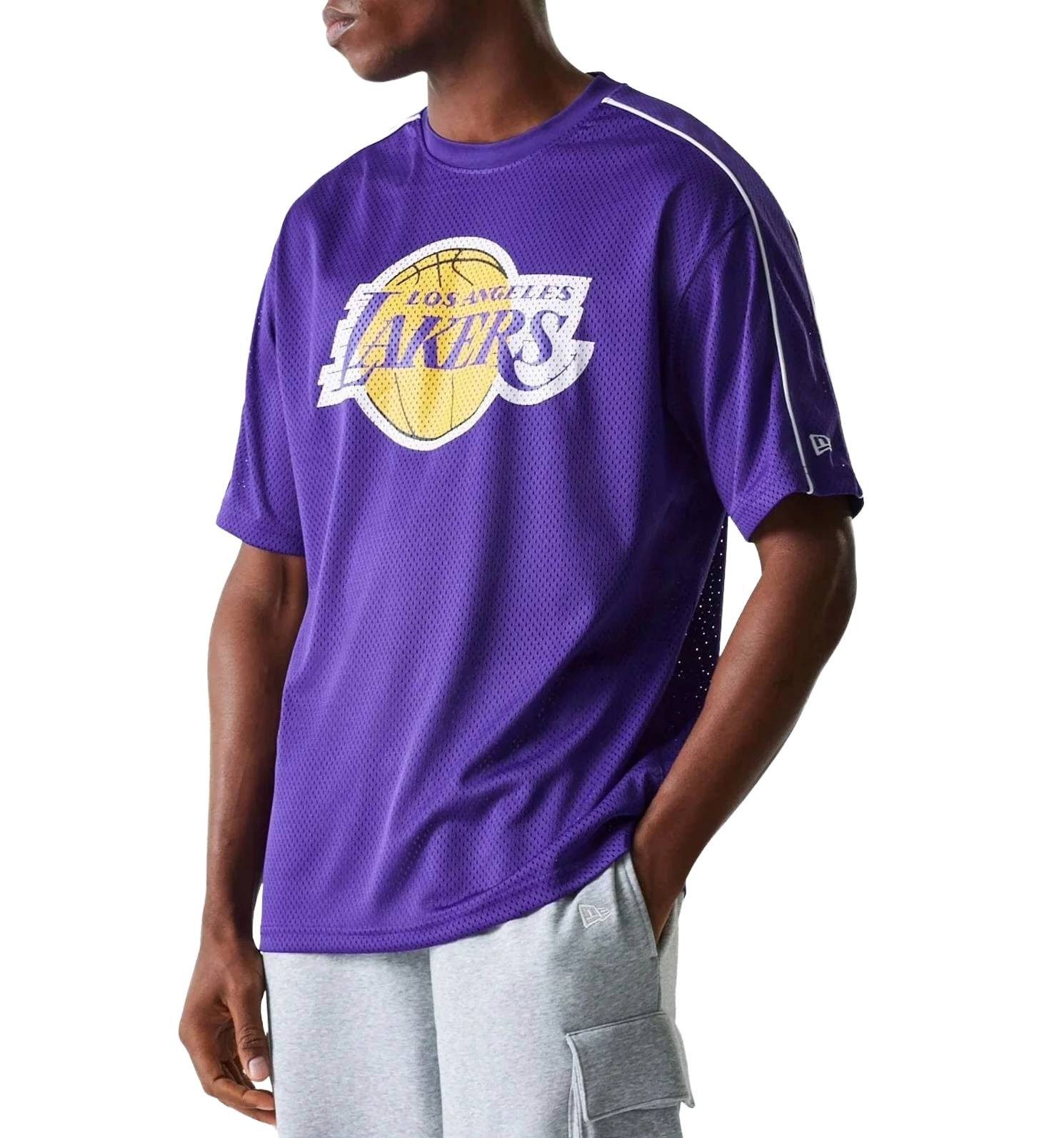 New Era T-Shirt Shirt New Era NBA Mesh Tee Los Angeles Lakers