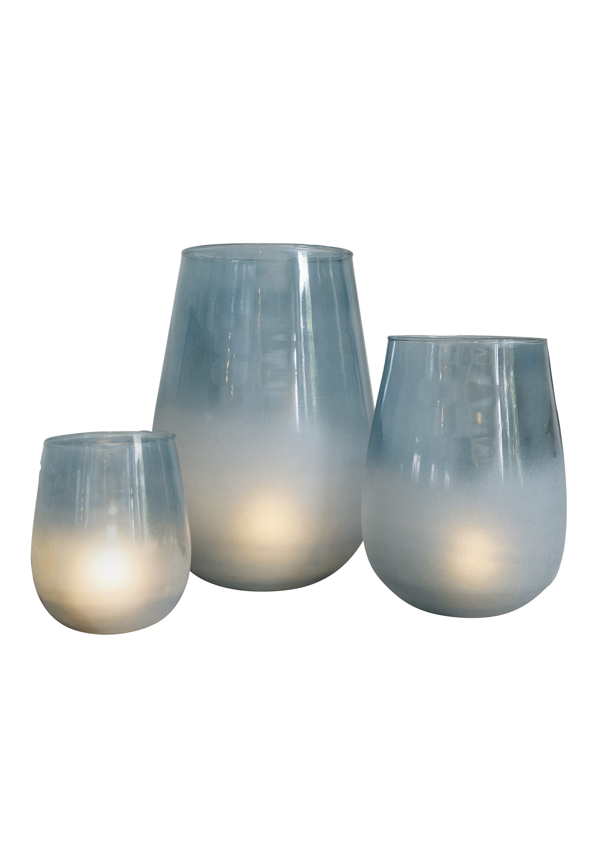 Mirabeau Windlicht Windlicht 3er Set Miristelle blau