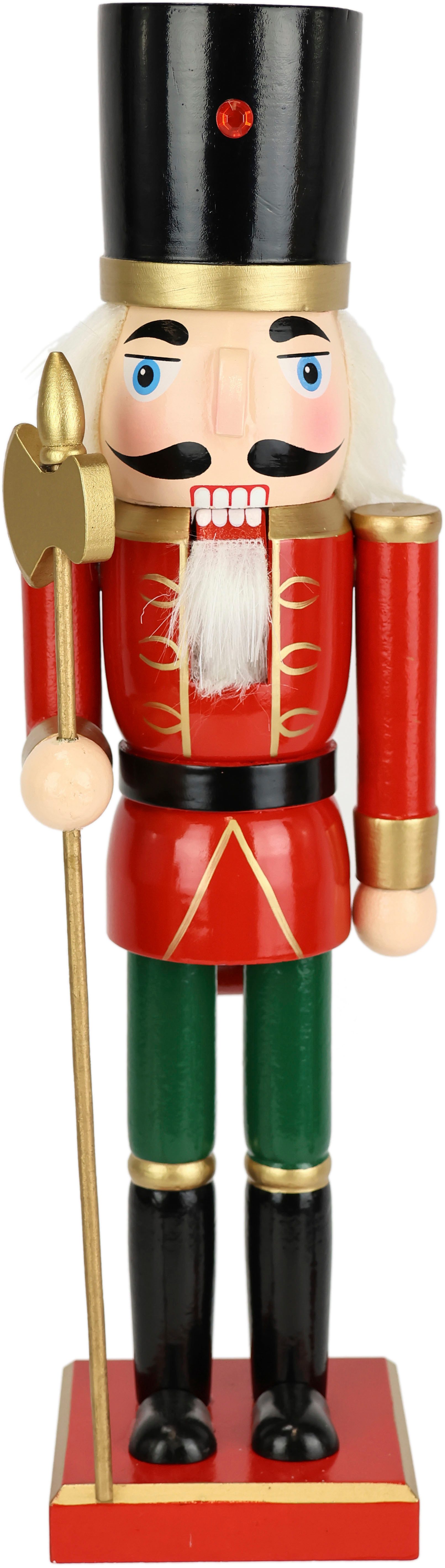 I.GE.A. Dekofigur Nussknacker, Dekofigur Statue Deko Männchen Weihnachtsdeko