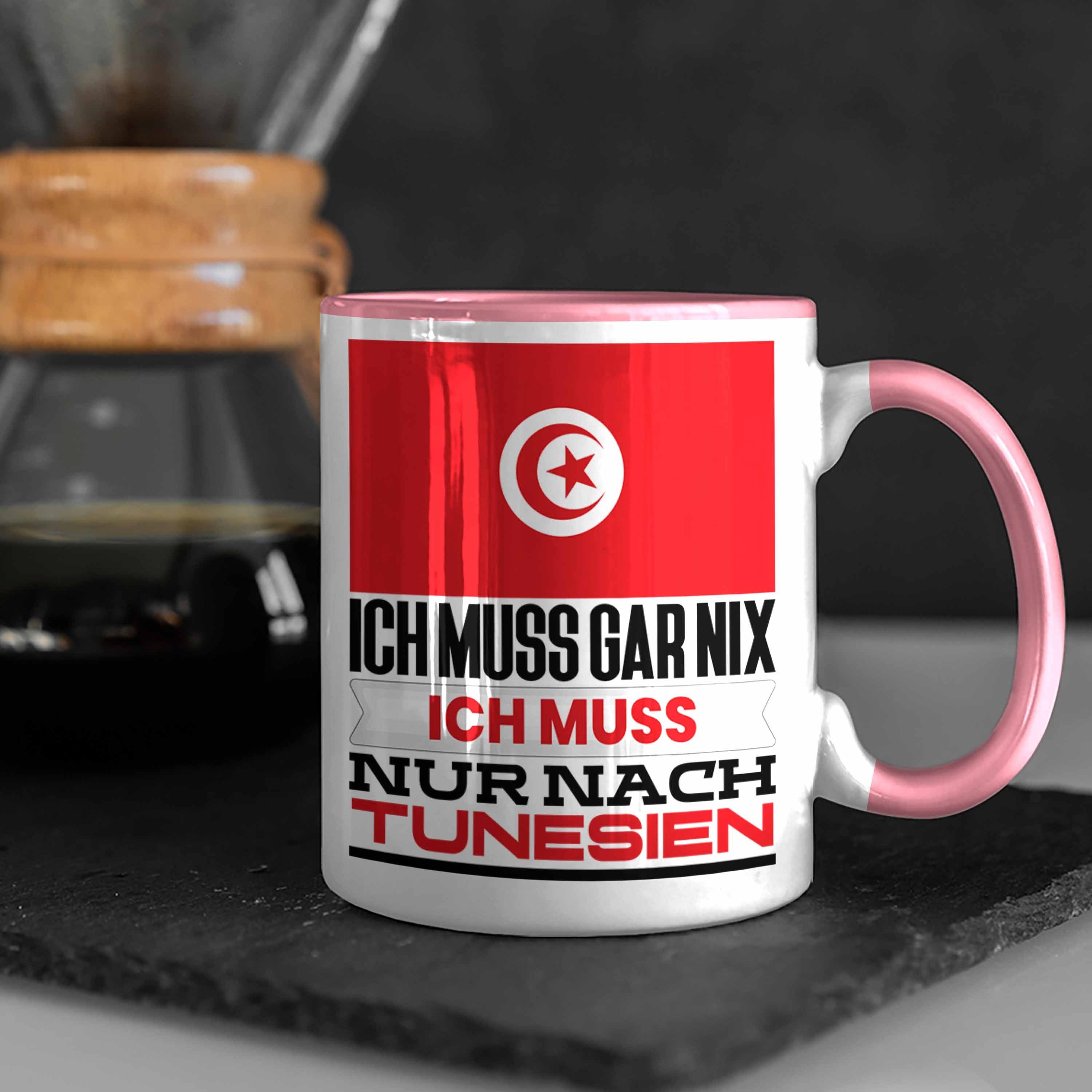 Ich Geschenk Tunesen Tasse Geburtstag Rosa Geschenkidee Urlaub Trendation für Tunesien Tasse