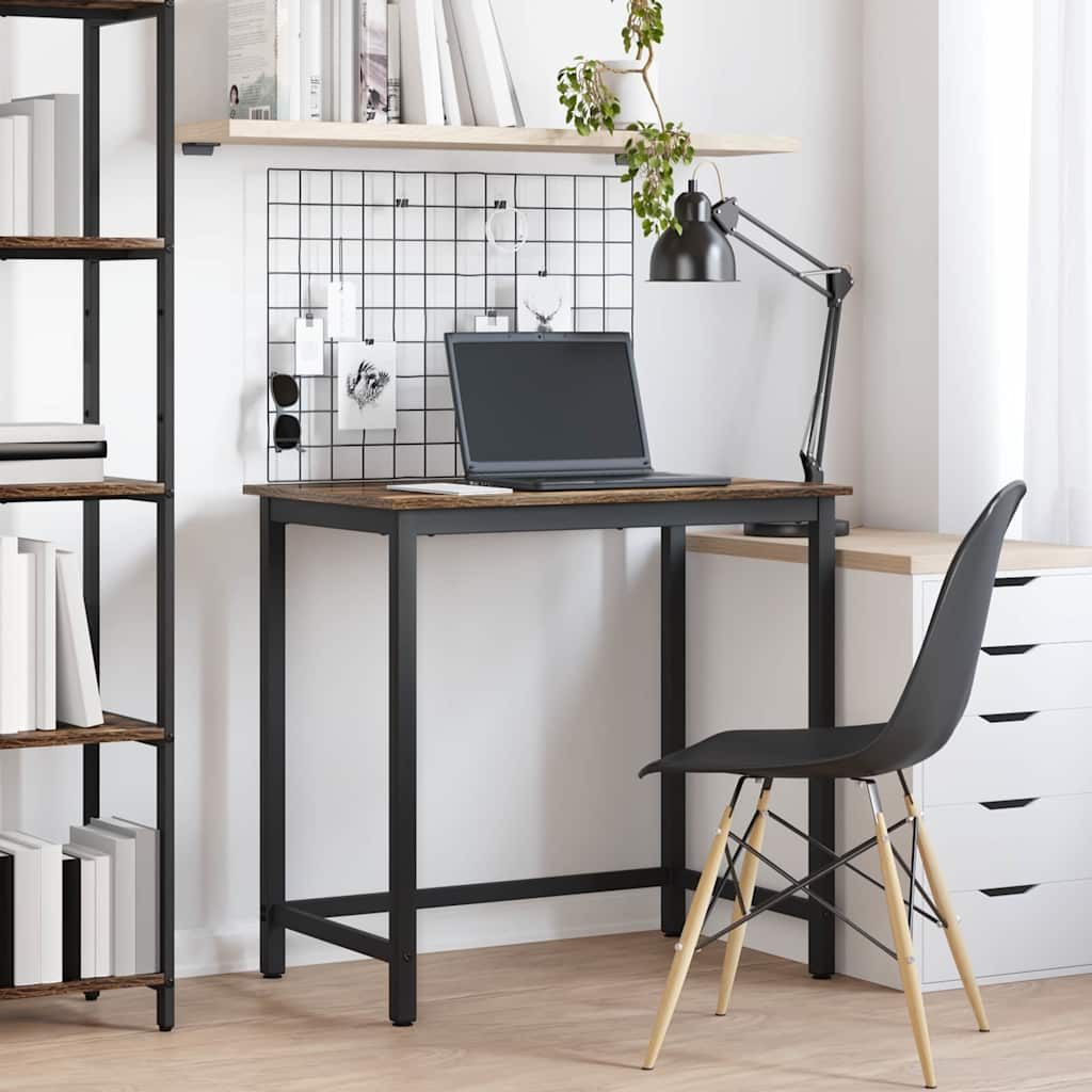 vidaXL Schreibtisch Tisch Geräucherte Eiche 100 x 50 x 76,5 cm (1-St)
