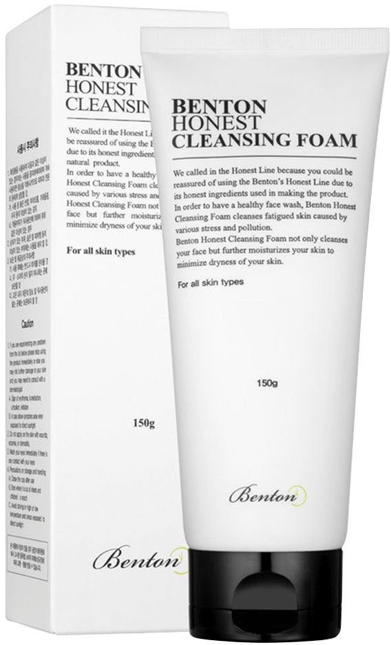 Benton Gesichts-Reinigungsschaum HONEST CLEANSING FOAM, sanfter Reinigungsschaum mit feuchtigkeitsspendenden Inhaltsstoffen