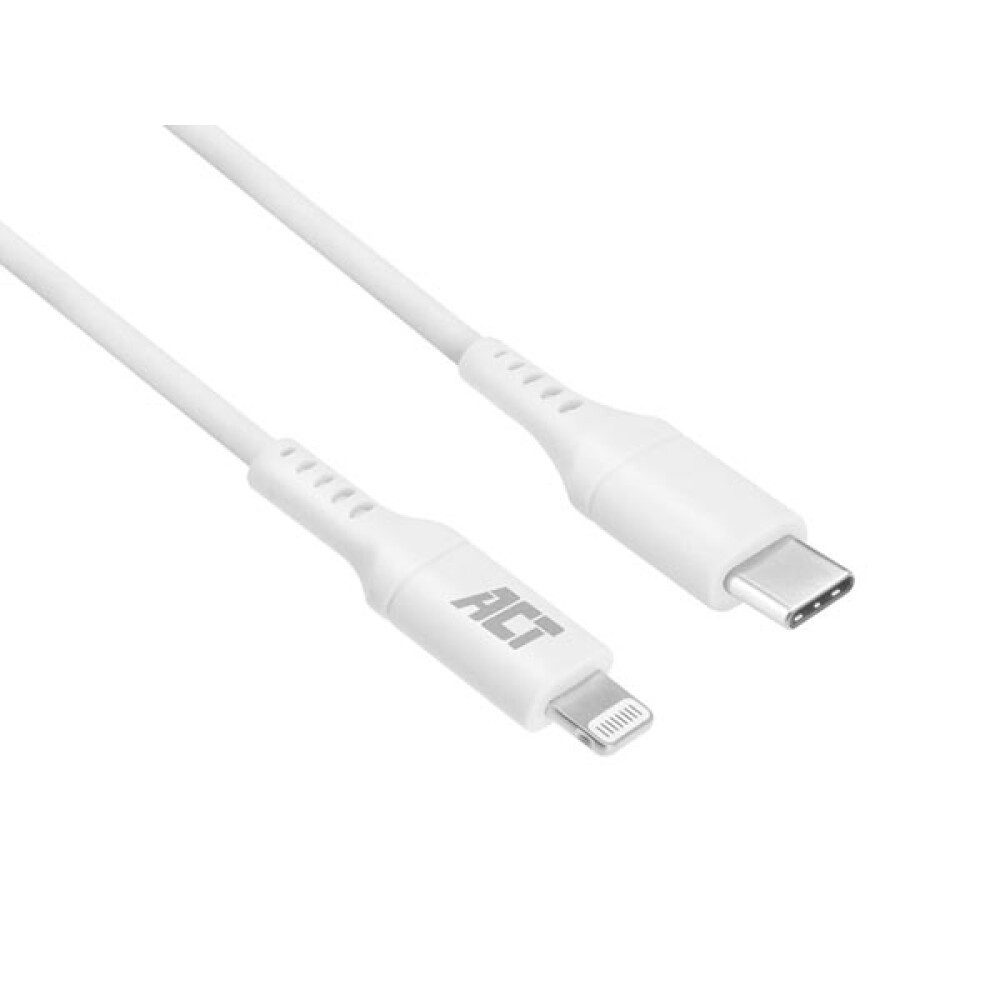 Acti Verwenden Sie das AC3014 USB-C zu Lightning Kabel zum Laden, Synchroni LED Trafo
