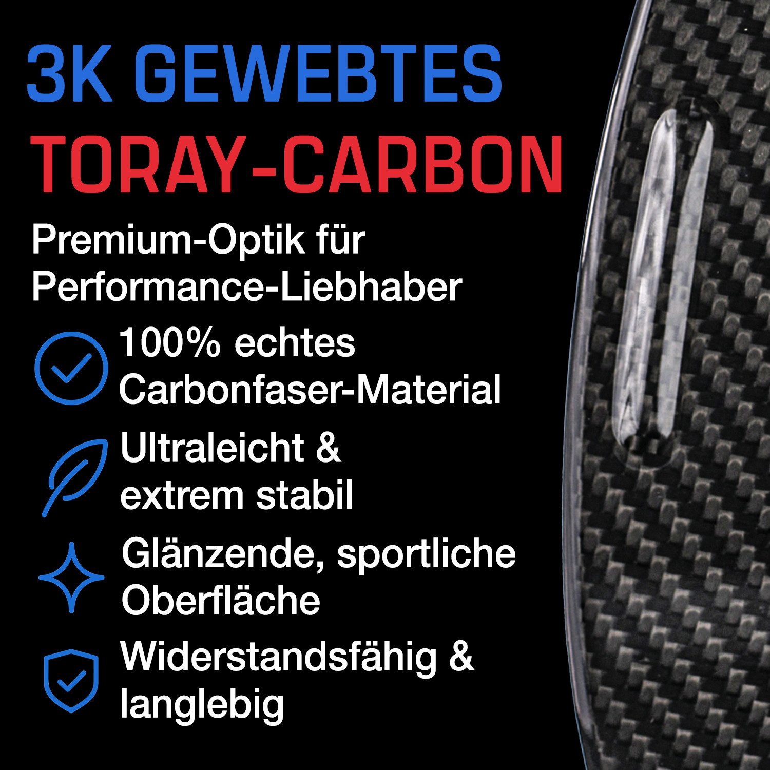 T-Carbon Lenkeradapter Auto Lenkrad Schaltwippen Paddel Aufsatz Echt Carbon SCHWARZ, (2-tlg., für VW ARTEON R-LINE 3H 17-20)