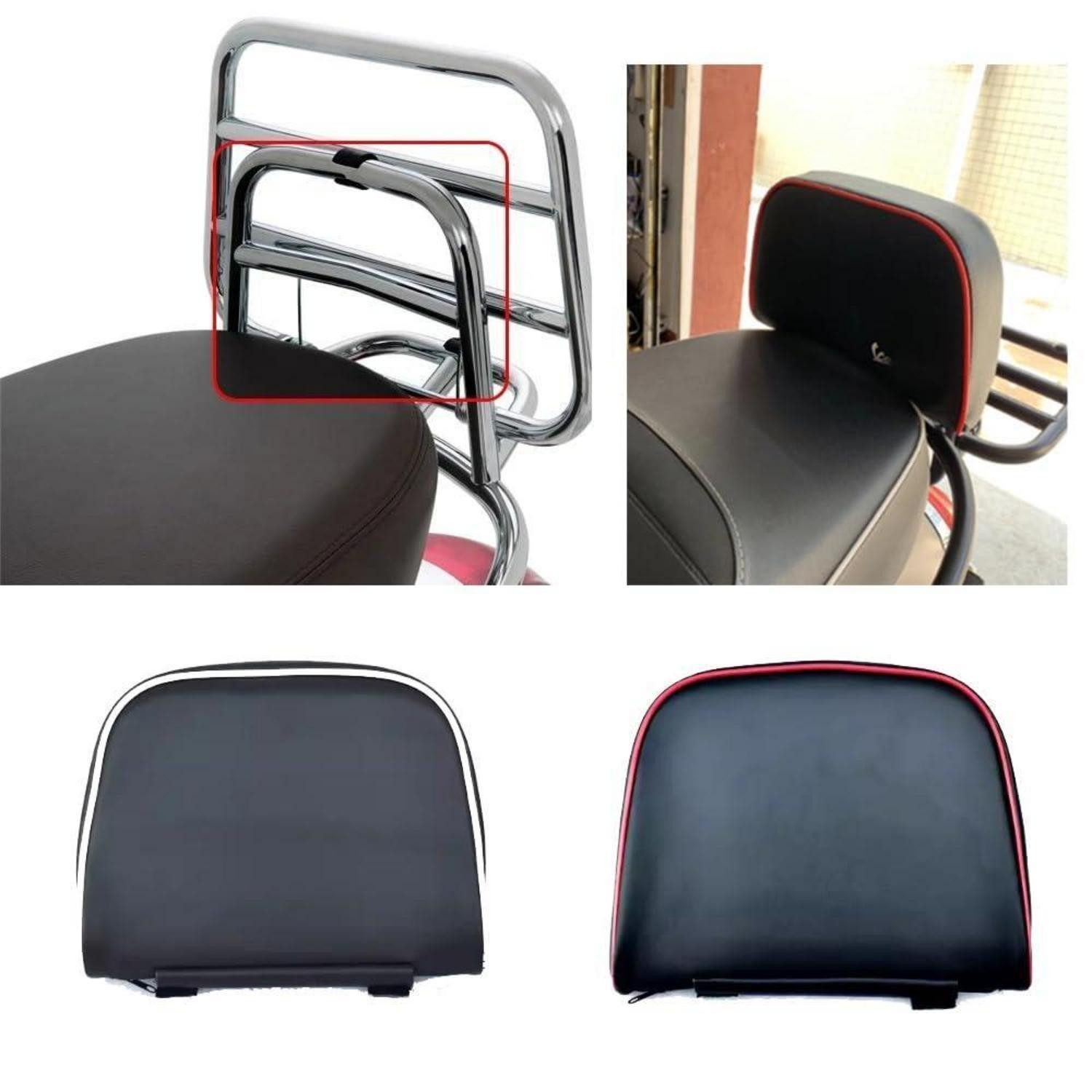 LuxusKollektion Sitzkissen Sissy Bar Rücksitzkissen Rot