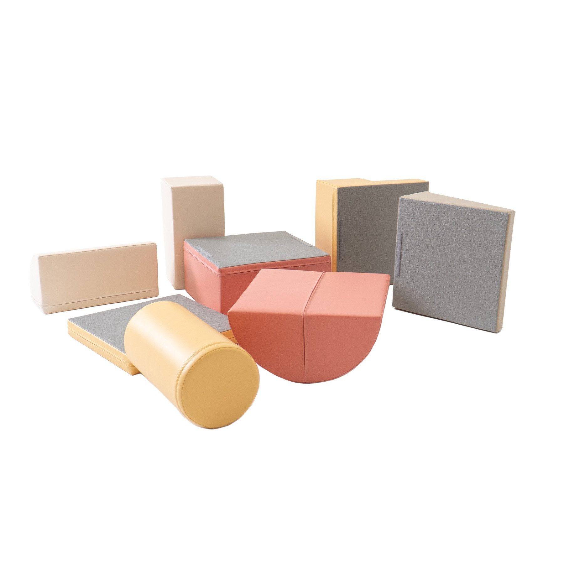 IGLUSoftplay IGLU SET 33 Adventurer - Beige/Grün/Pastell Schaumstoff-Bausteine Spielbauklötze, Produktursprung: Lettland, Altersempfehlung: 1–5 Jahre,1 kg, UK) – Bild 4 von 5