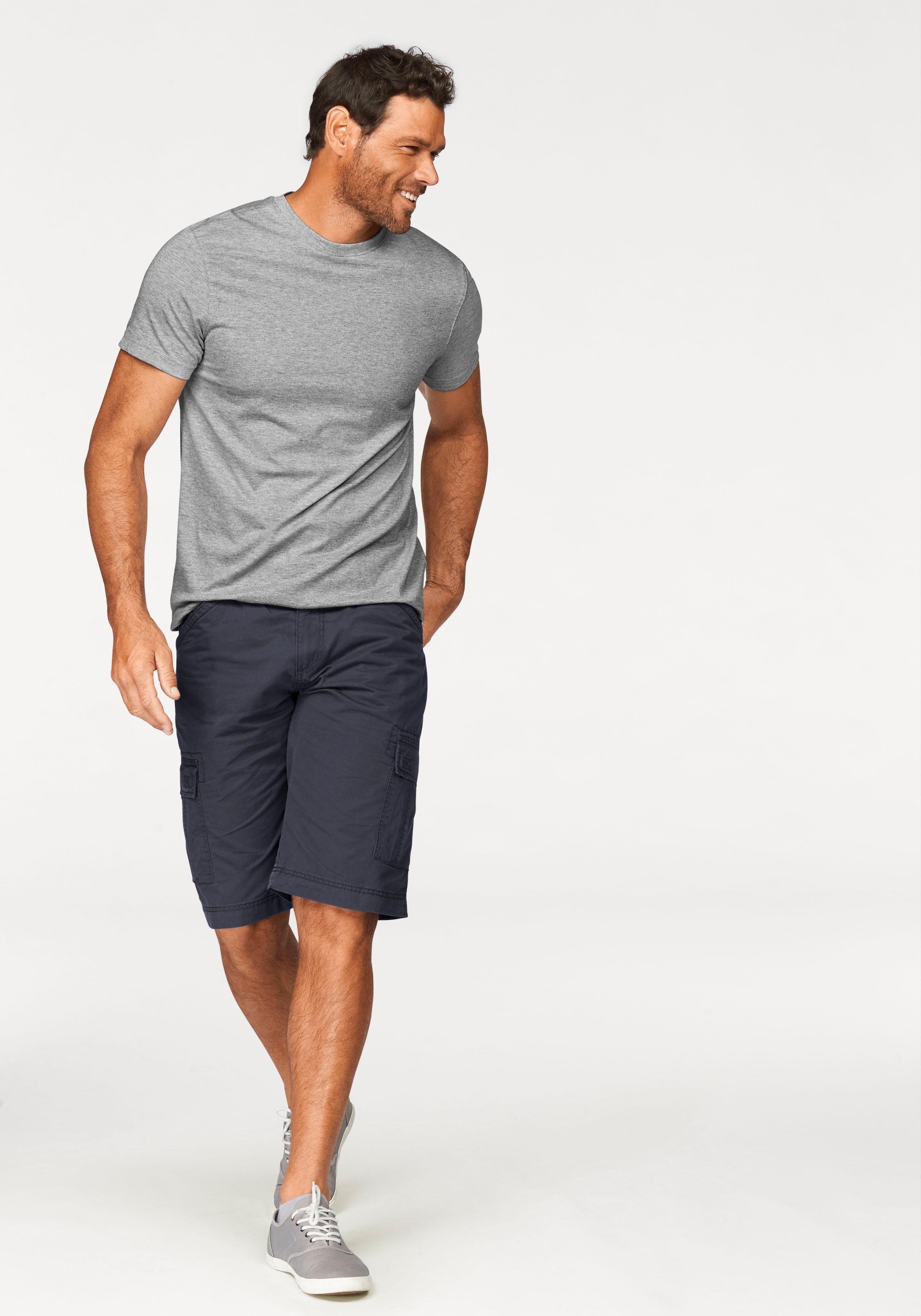 Man's World T-Shirt neue Farben! (3er-Pack) Kurzarm, unifarben, Rundhals, a günstig online kaufen