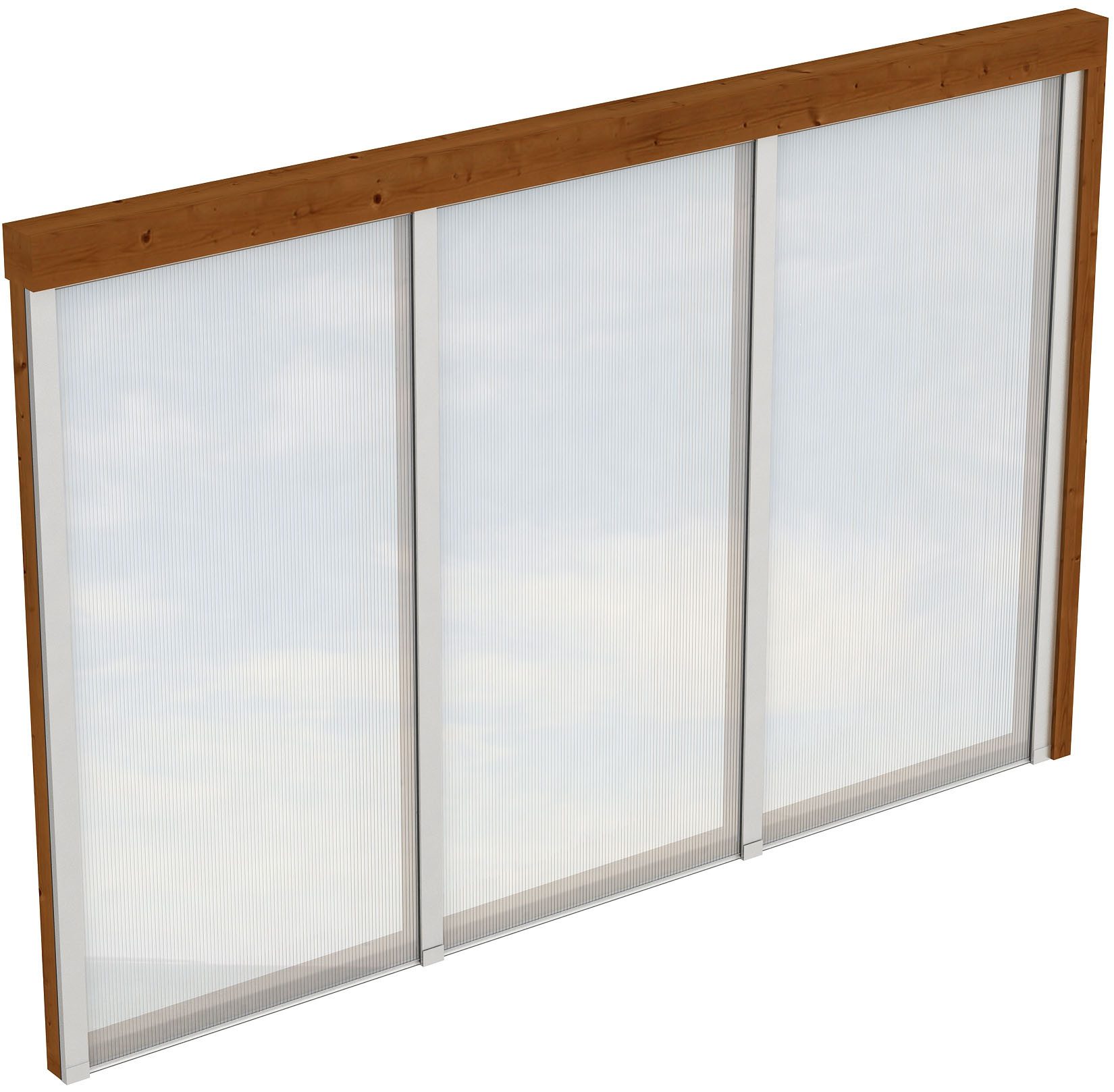 Skanholz Carport-Seitenwand, BxH:305x200 cm, m. Polycarbonat, Wandanbau