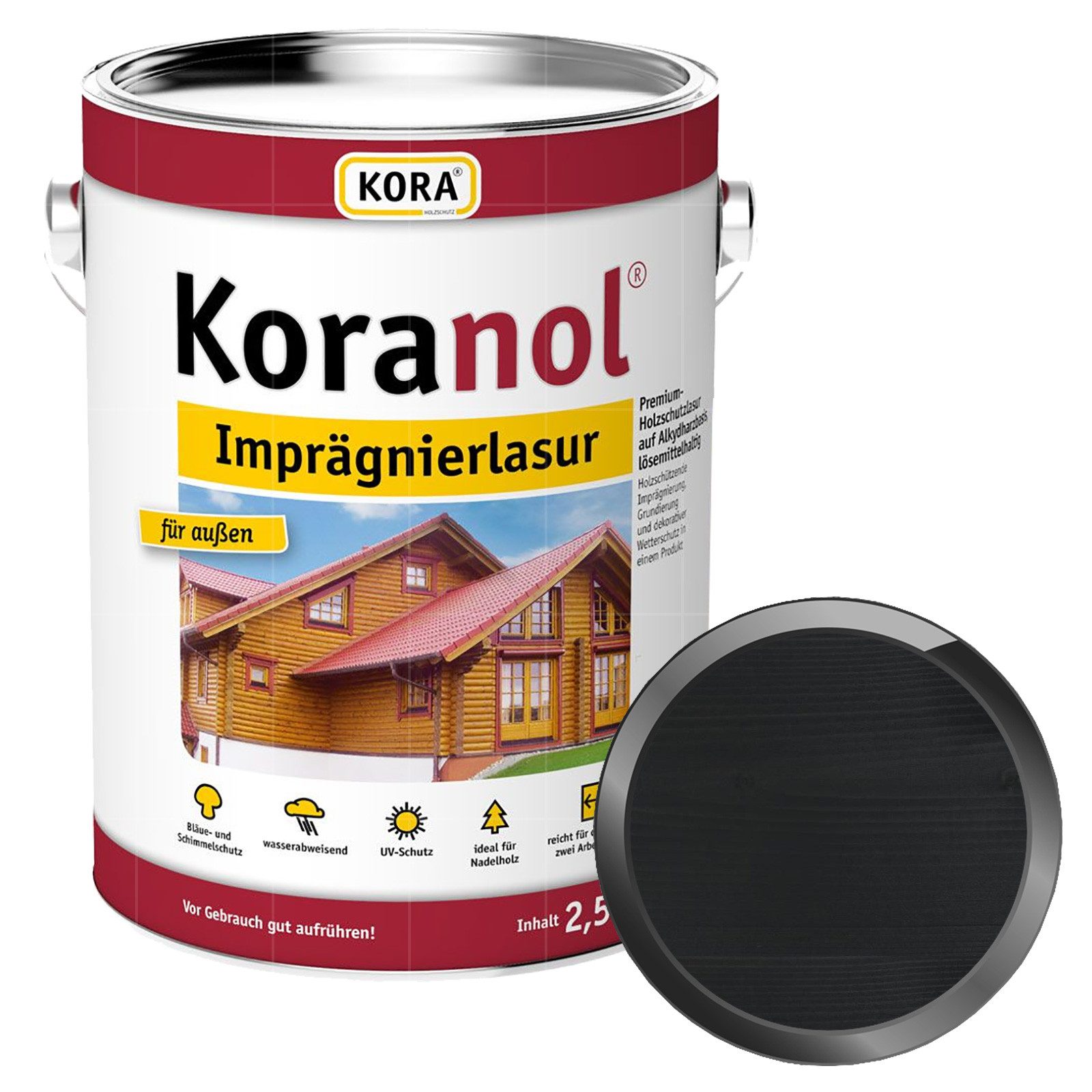 KORA Holzgrundierung KORANOL IMPRÄGNIERLASUR - 2.5 LTR