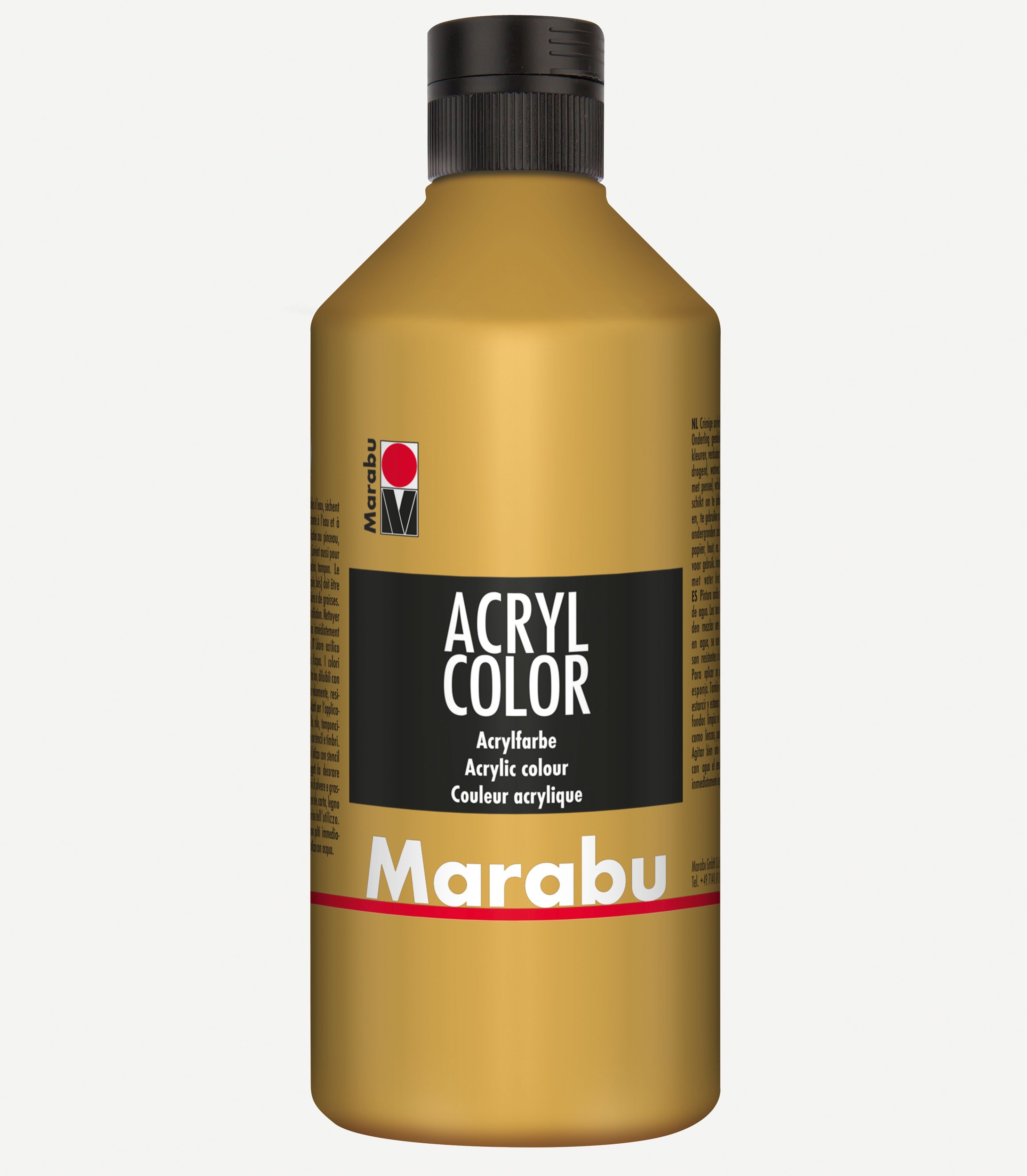 Acrylfarbe Marabu Acrylfarbe Acryl Color, 500 ml, gold 084