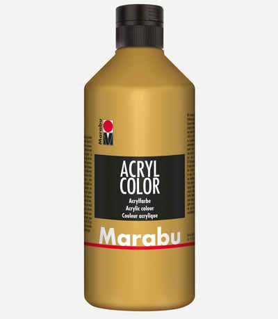 Marabu Acrylfarbe Marabu Acrylfarbe Acryl Color, 500 ml, gold 084
