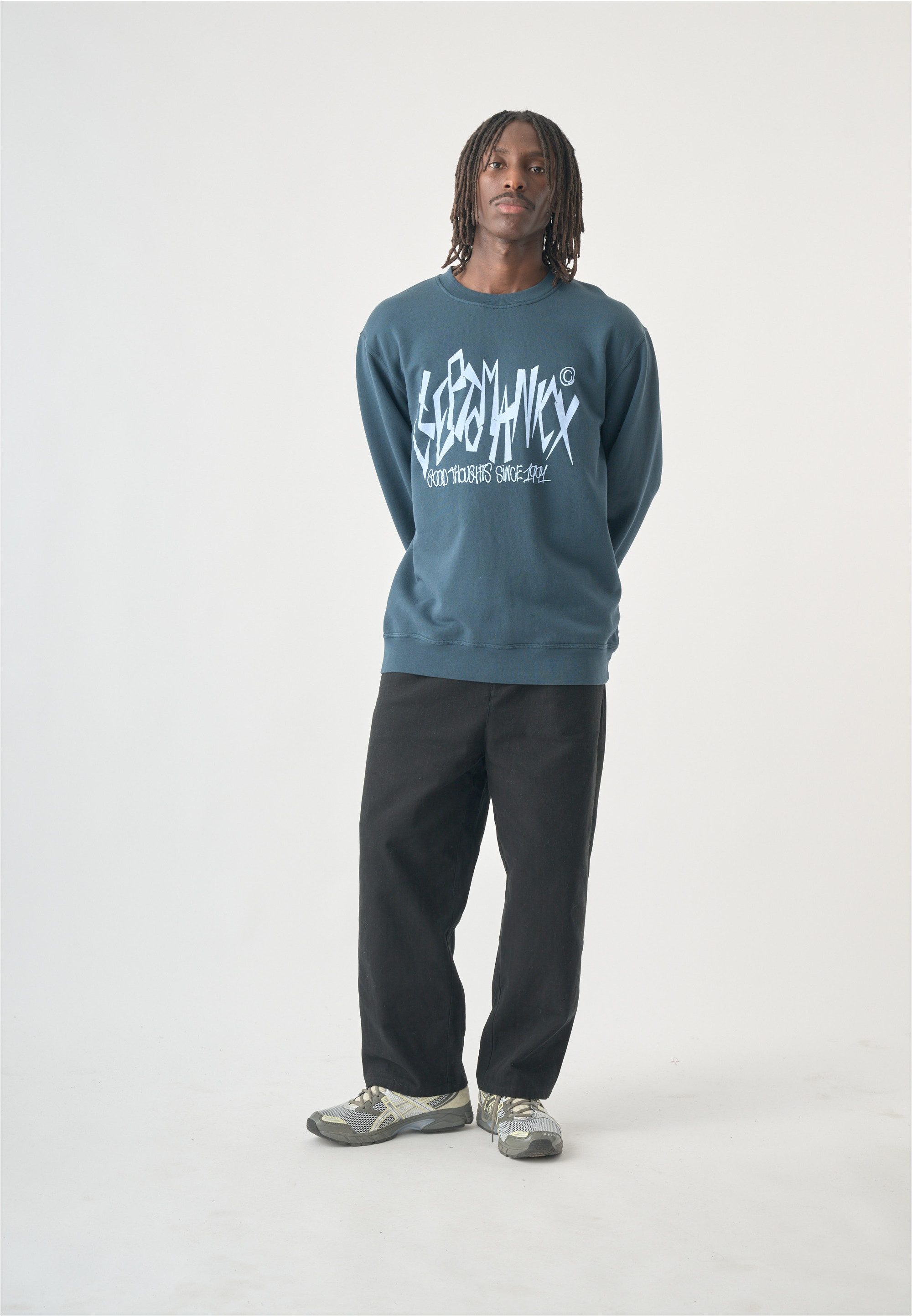 Cleptomanicx Sweatshirt mit coolem Frontprint