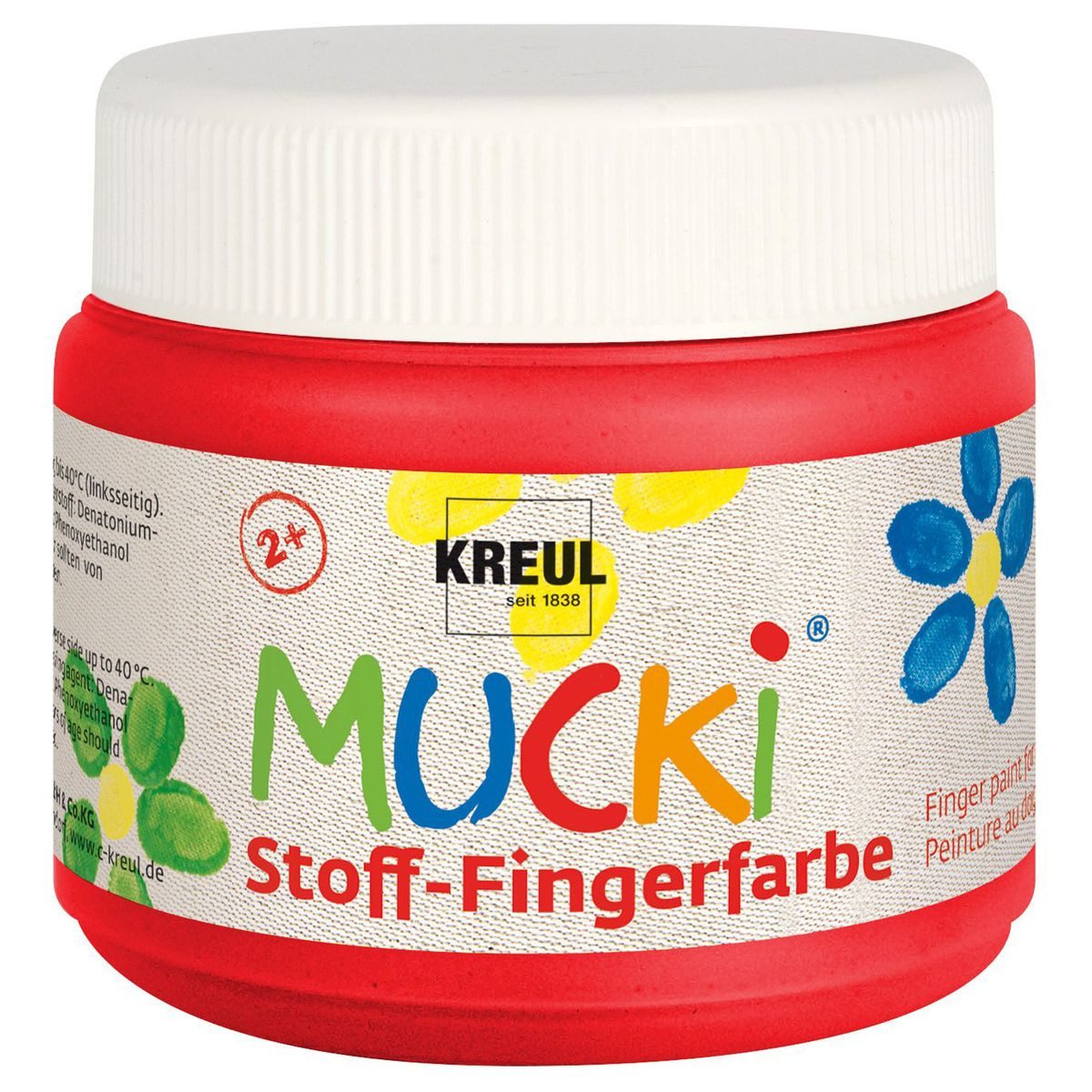 C. KREUL Fingerfarbe KREUL Stoff Fingerfarbe MUCKi rot 150ml Dose