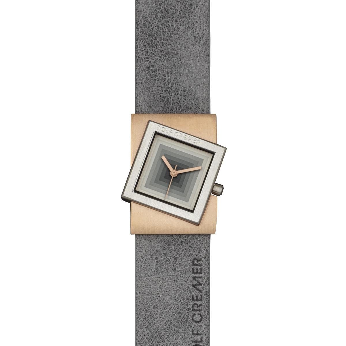 Rolf Cremer Quarzuhr Rolf Cremer Uhr Turn S 507722 Lederband, Edelstahl, gr günstig online kaufen