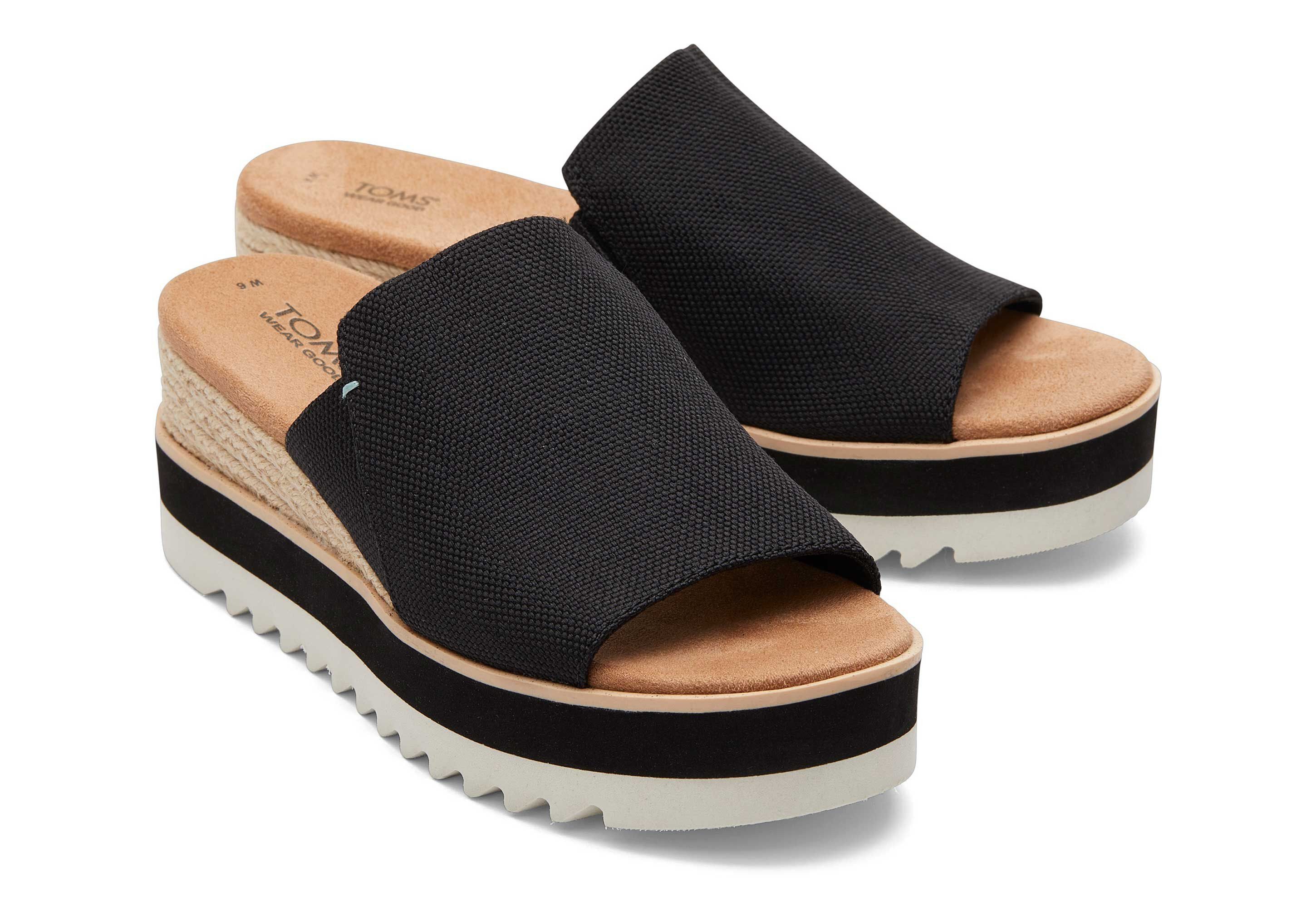 TOMS Diana Mule Natural Sandal Plateausandale