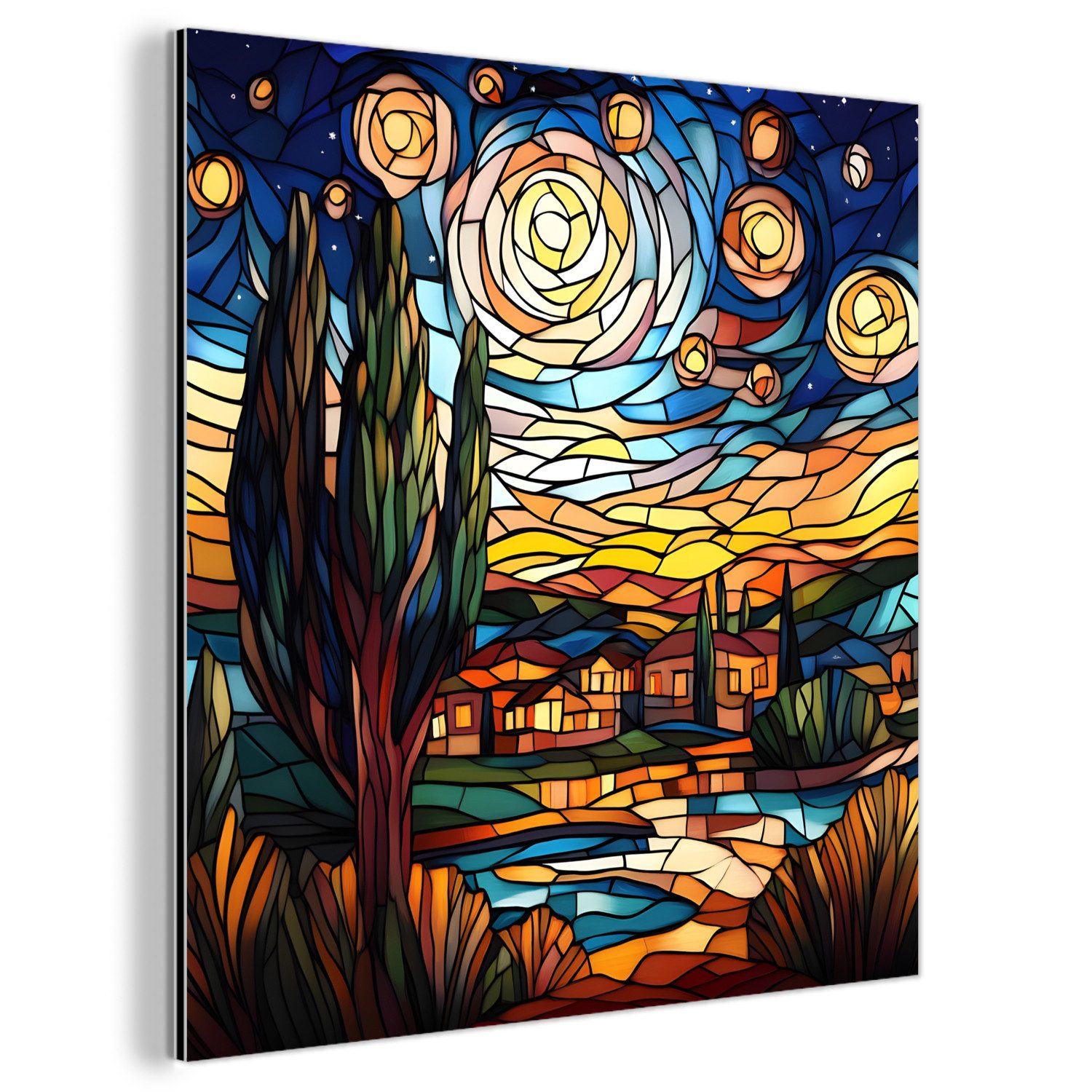 MuchoWow Metallbild Himmel - Sterne - günstig online kaufen