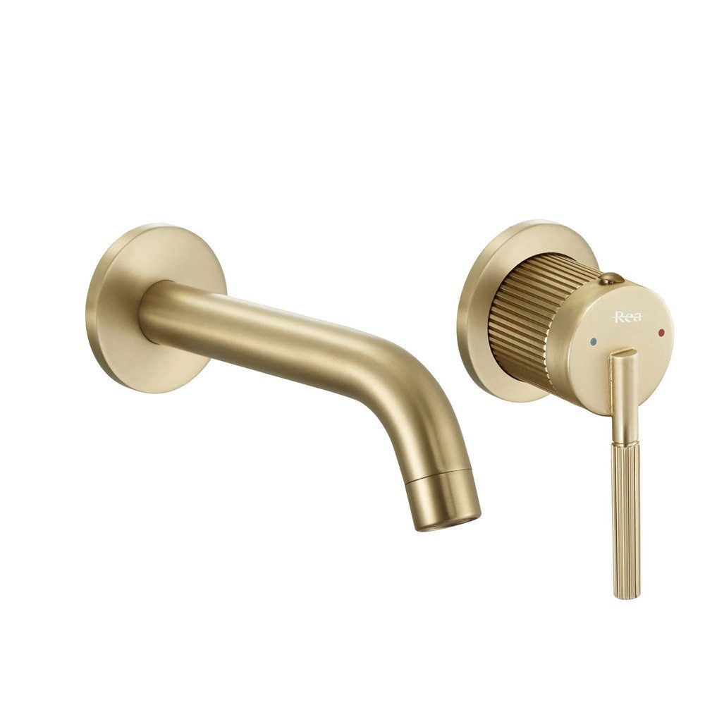 wohnwerk.idee Unterputzarmatur Wasserhahn Wandarmatur Unterputz Design Gold Kupfer Matt