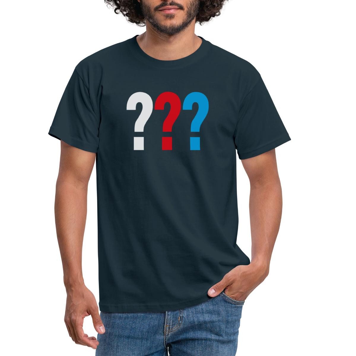 Spreadshirt T-Shirt Die Drei Fragezeichen Logo Männer T-Shirt (1-tlg) günstig online kaufen