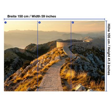 wandmotiv24 Fototapete Berge Gebirge Montenegro, glatt, Wandtapete, Motivtapete, matt, Vliestapete