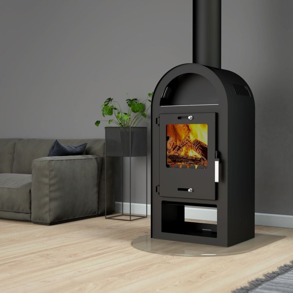 Accente Kaminofen Kaminofen Magna 3.0 schwarz günstig online kaufen