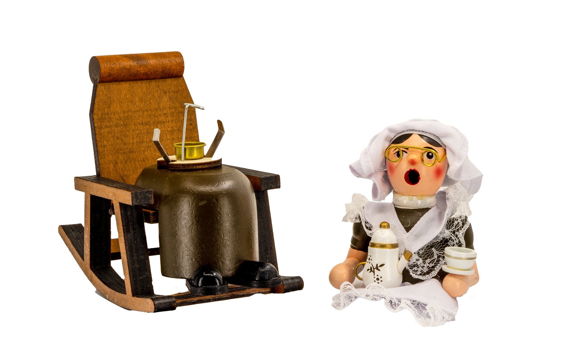 Kaladia Räuchermännchen 30241-16, Oma im Schaukelstuhl, Holz Räucherfigur f günstig online kaufen