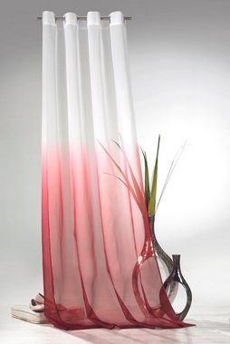 Vorhang Maischa, Weckbrodt, Ösen (1 St), transparent, Voile, transparent mit Farbverlauf