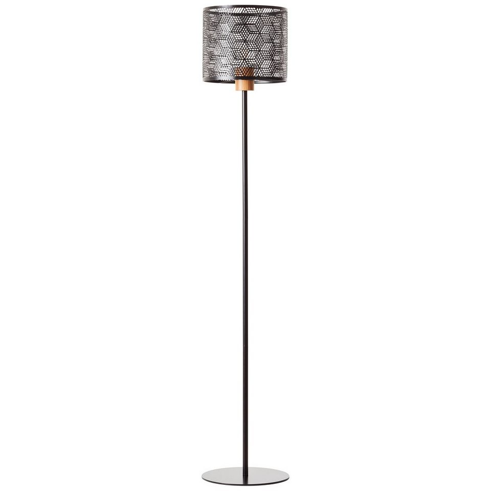 Lightbox Stehlampe, ohne Leuchtmittel, Stehlampe, 1,6 m Höhe, Ø 29 cm, E27,  max. 52 W, Metall/Bambus