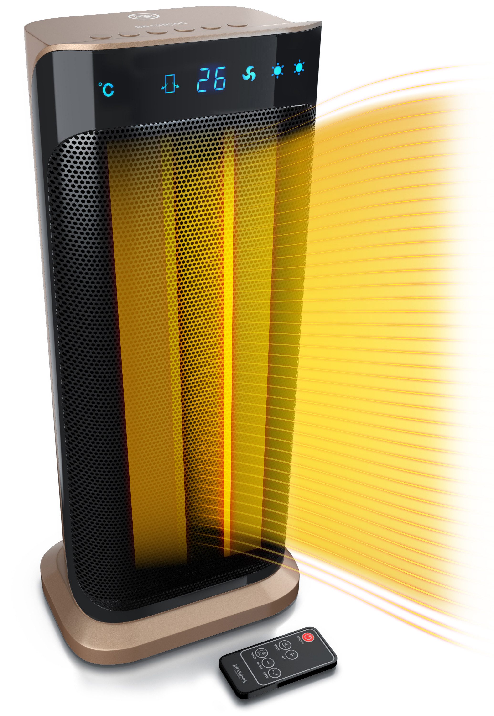 Brandson Heizlüfter Fernbedienung, energiesparend, leise, Oszillation, Kera günstig online kaufen