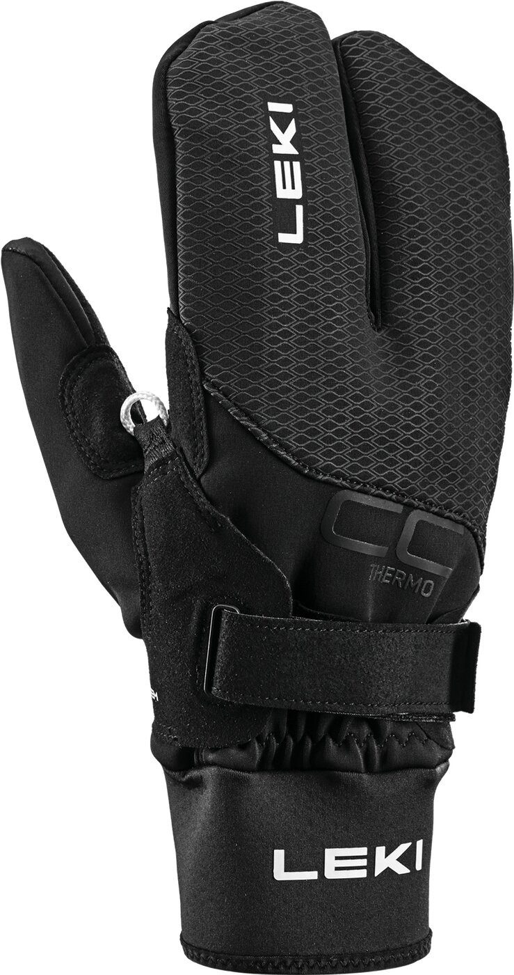 Leki Laufhandschuhe CC Thermo Shark Lobster (2+2) SCHWARZ