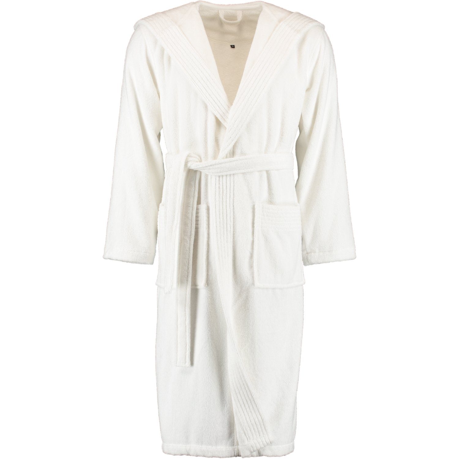 Vossen Unisex-Bademantel Vegan Life Kapuze Velours, Kapuze, 100% Baumwolle, 100% VEGAN