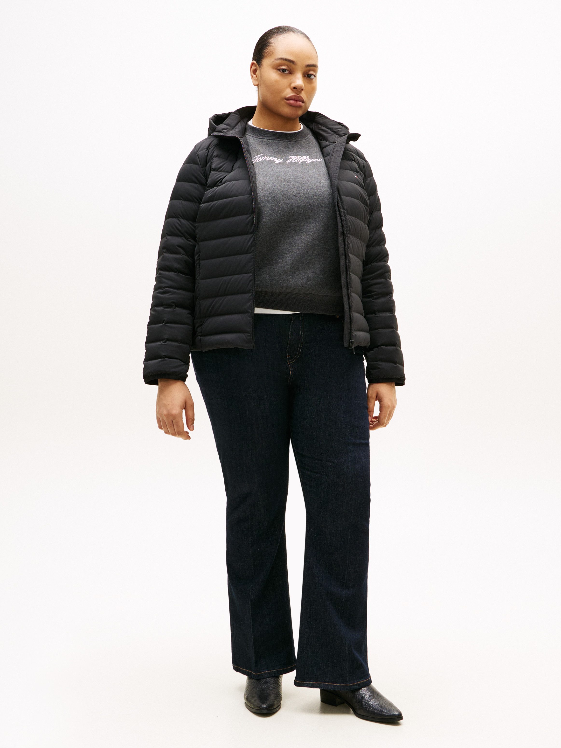 Tommy Hilfiger Curve Steppjacke CRV STRETCH NYLON LW DOWN JACKET in großen Größen