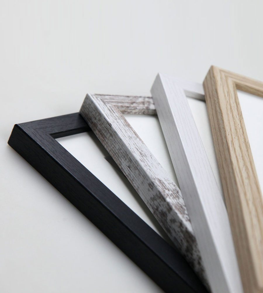 IDEAL TREND Bilderrahmen Holzbilderrahmen mit Passepartout Elegantes Design günstig online kaufen