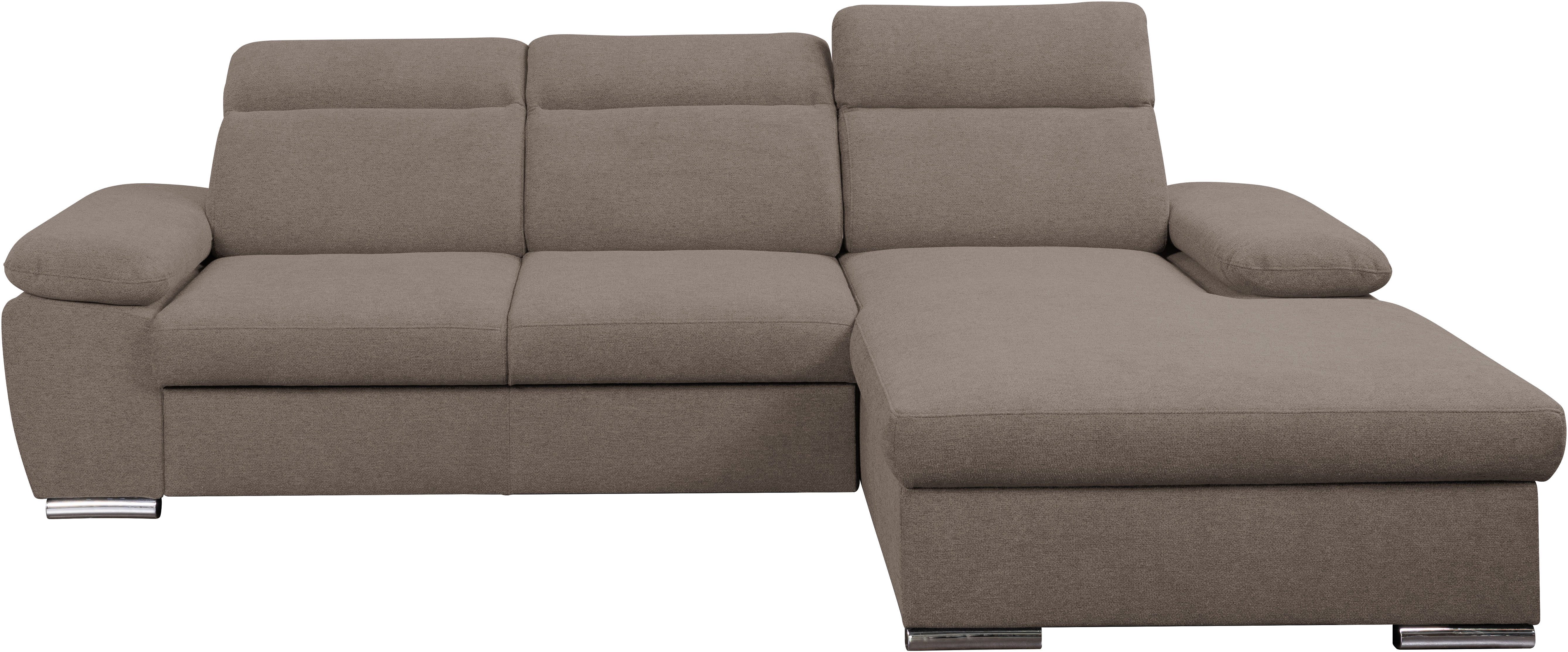 WERK2 Ecksofa Palma modernes Schlafsofa mit Bettkasten, L-Form, B/T 282/185 günstig online kaufen