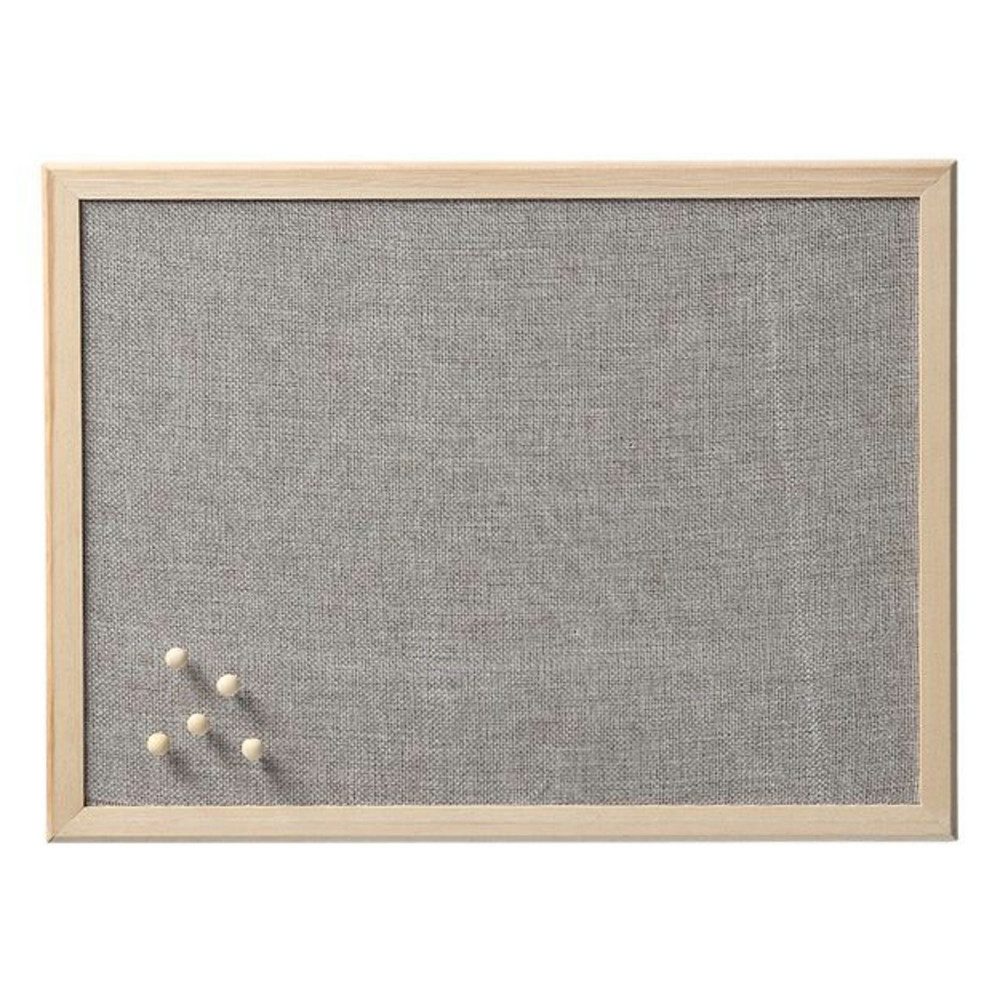 Basera® Pinnwand Pinnwand aus Leinen und Kiefernholz, (1-tlg), 30 x 40 cm