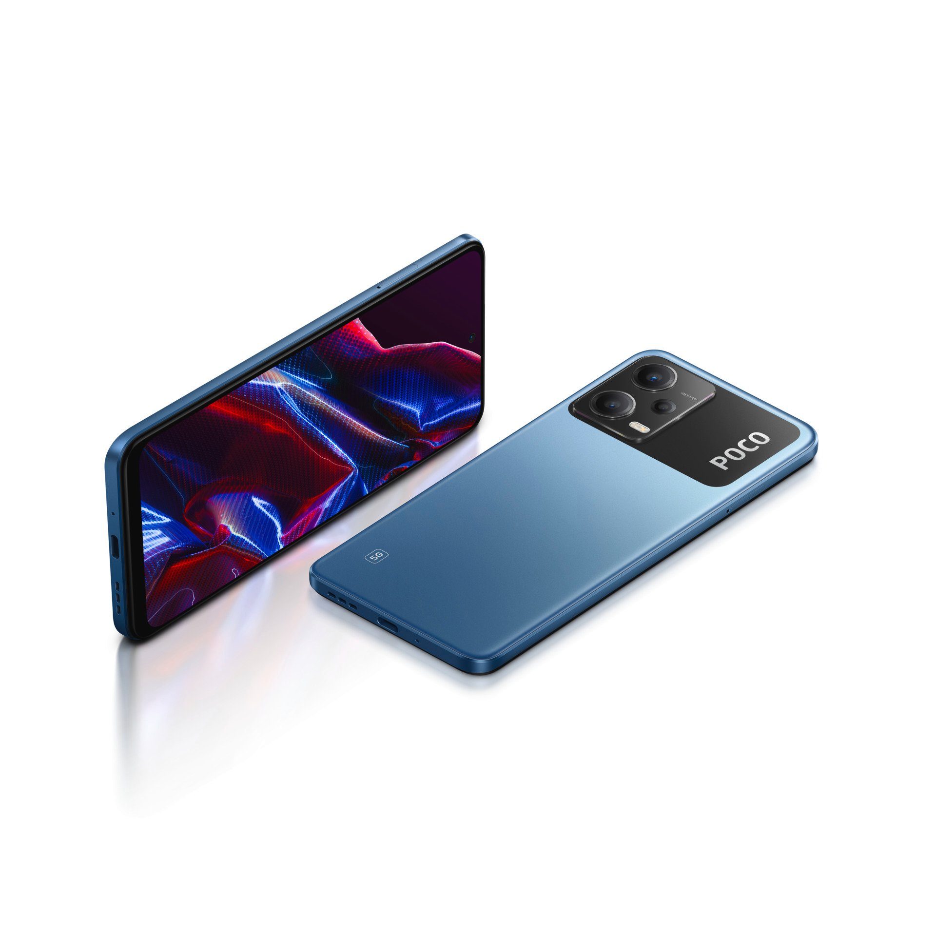 GB Blau POCO Xiaomi 6GB+128GB X5 Kamera) (16,9 cm/6,67 MP 48 Speicherplatz, Zoll, Smartphone 5G 128