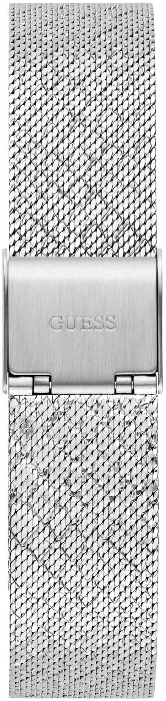 Guess Quarzuhr BOA GW0748L1, Armbanduhr, Damenuhr, Kristallsteine, Mineralglas, Edelstahlarmband