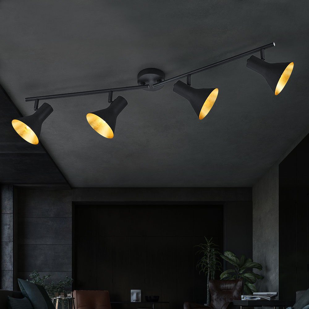 etc-shop LED schwarz Deckenleuchte, nicht Leuchtmittel inklusive, Flammig Spots Deckenstrahler 4
