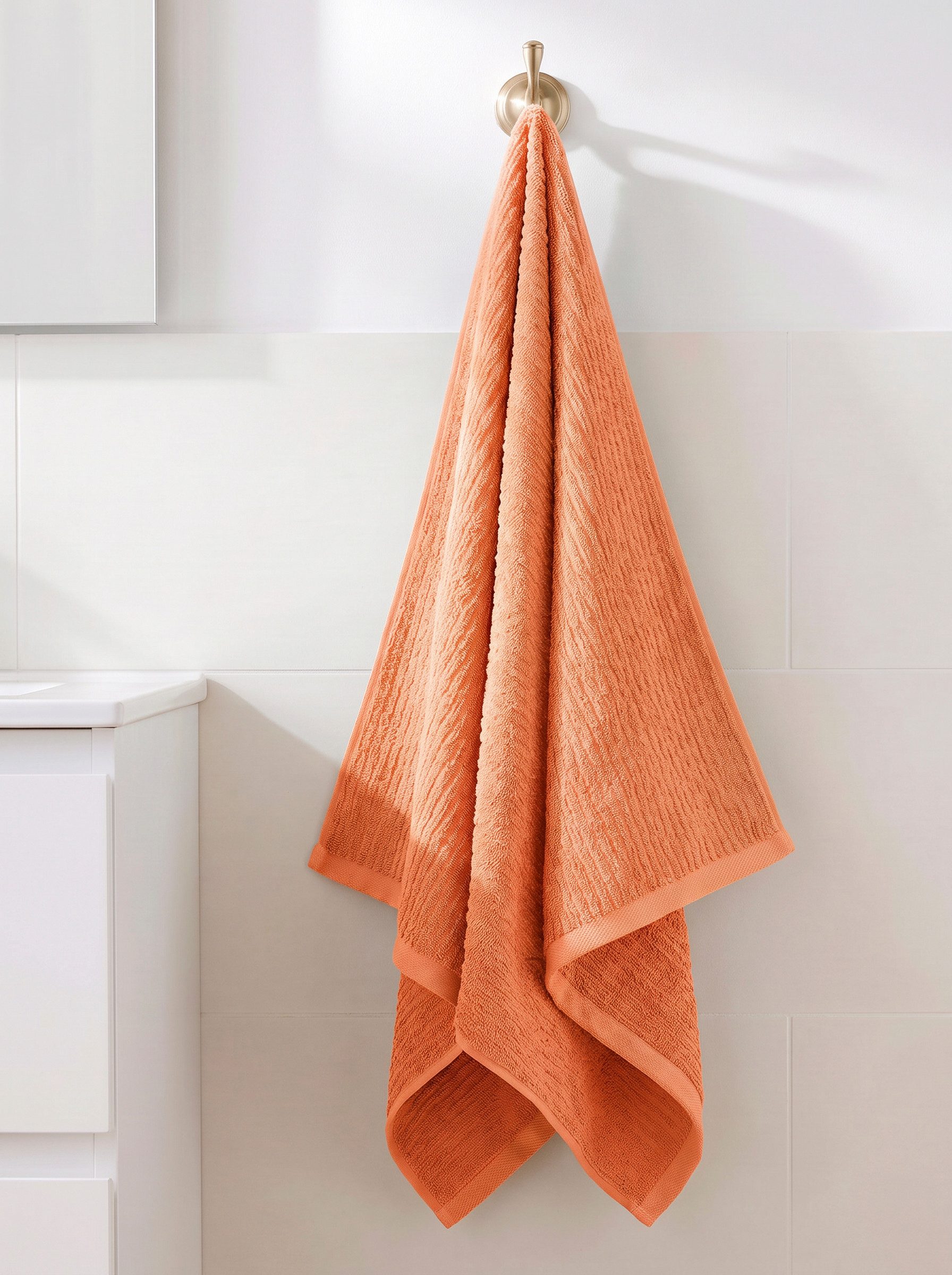 OTTO home Handtuch Riva, 50x100, Premium Handtücher, 500 gr/m², Webfrottier (1-St), Hoch-Tief-Struktur, Streifen, weich, 5 Jahre Garantie