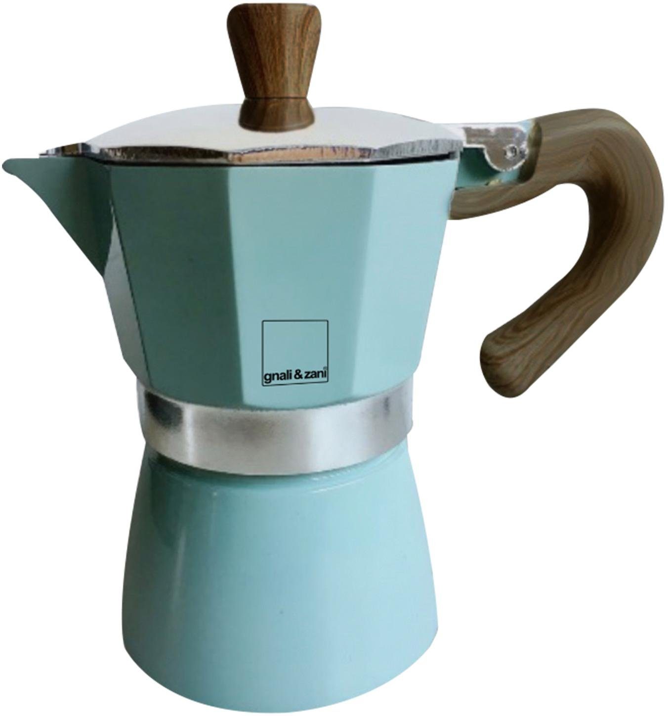 gnali & zani Espressokocher, Induktion, blau