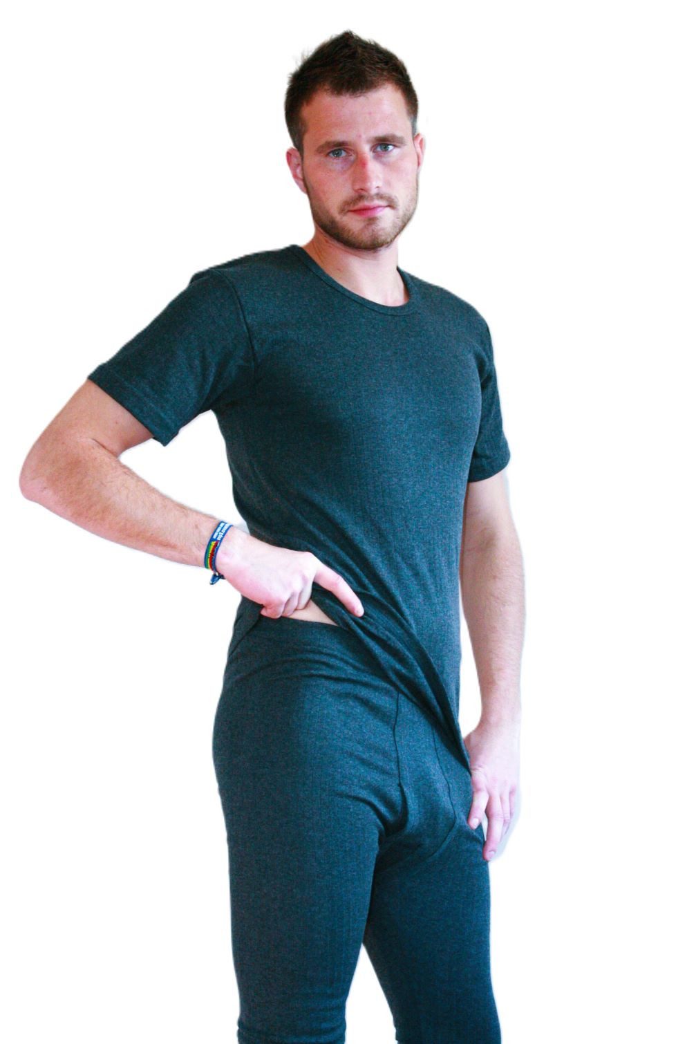 Toker Collection® Thermounterhemd Herren Thermounterhemd Kurzarm Arm, 2er-Pack (Packung, 2er-Pack) doppelripp Optik