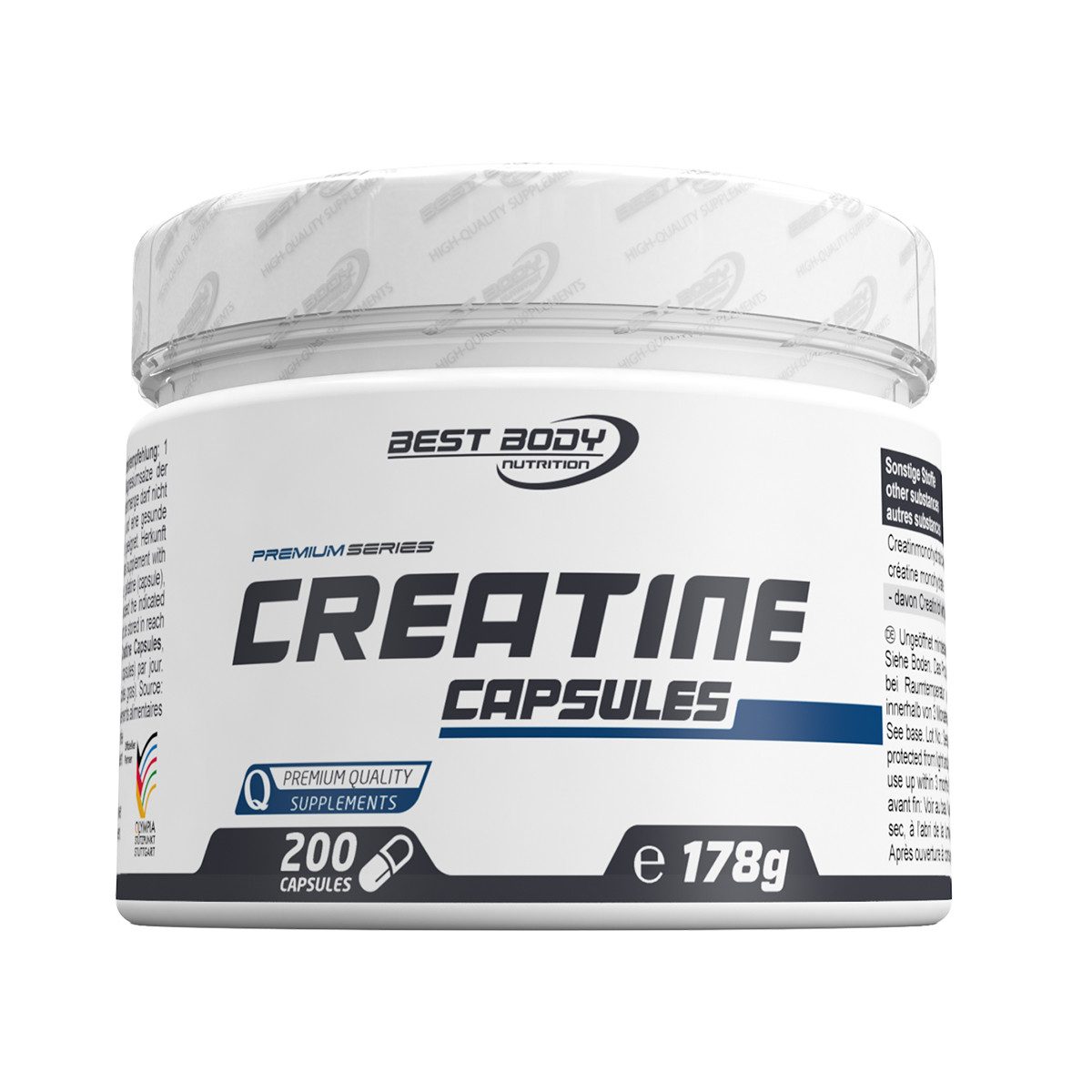 Creatine Kapseln - 200 Stück/Dose Kapsel