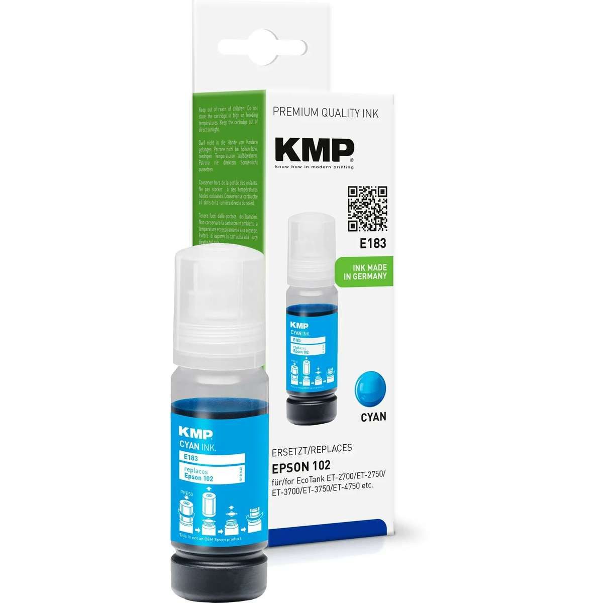 KMP KMP E183 Druckerpatrone 1 Stück(e) Kompatibel Cyan Tintenpatrone