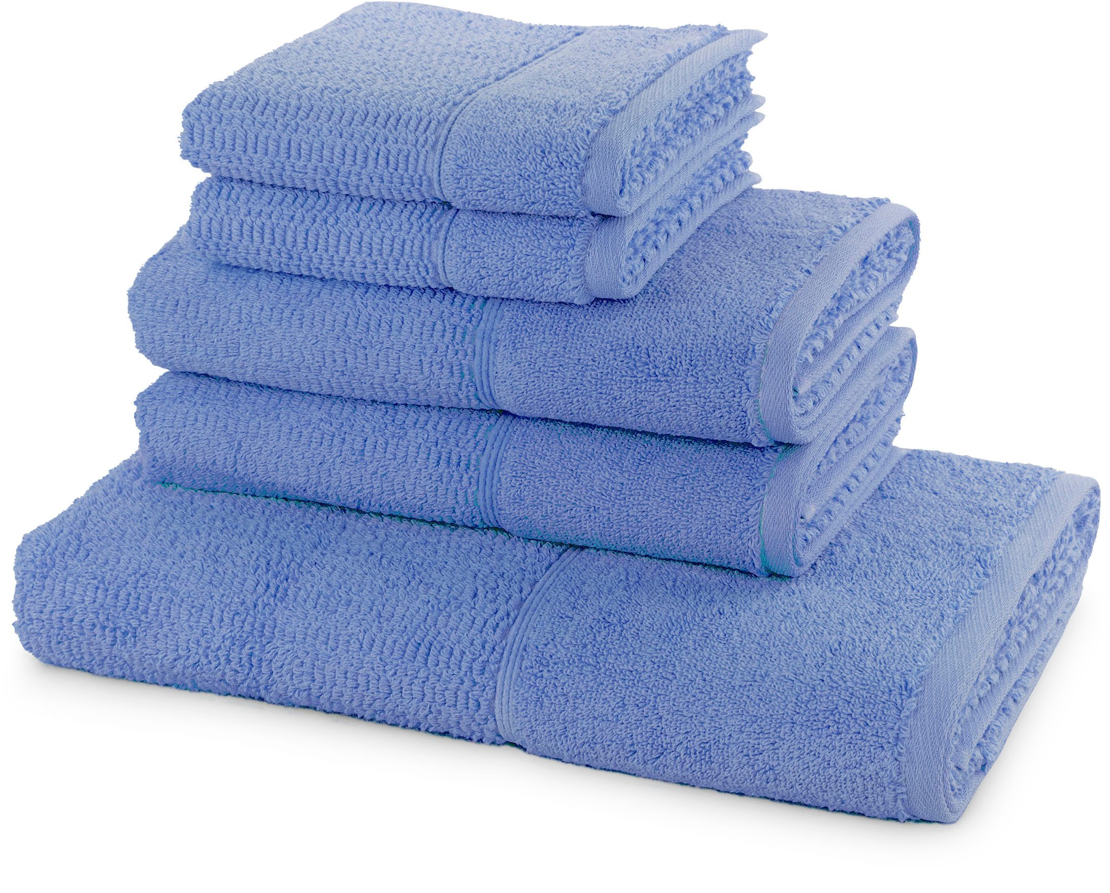 Möve for frottana Handtuch Set Pearl, Walkfrottier (5-St), 5tlg.-Set 2xGästehandtuch 30/50,2xHandtuch 50/100,1xBadetuch 67/140