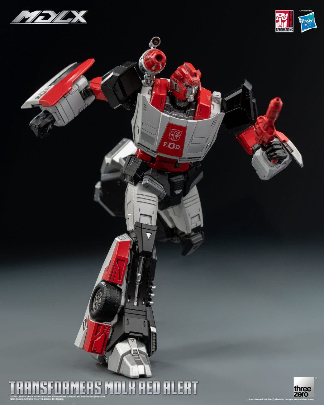 ThreeZero Actionfigur Transformers MDLX Actionfigur Red Alert 15 cm
